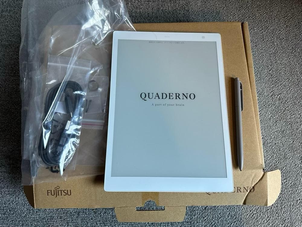 電子ペーパー クアデルノ A5 Gen.2 FMVDP51 富士通 クアデルノ