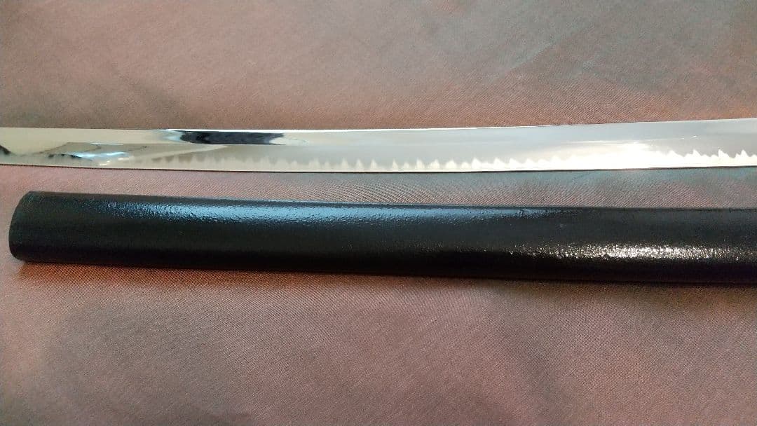 【鶴姫一文字風】模造刀 尖り互の目刃 刀剣 喰出し鍔 模擬刀 上杉謙信