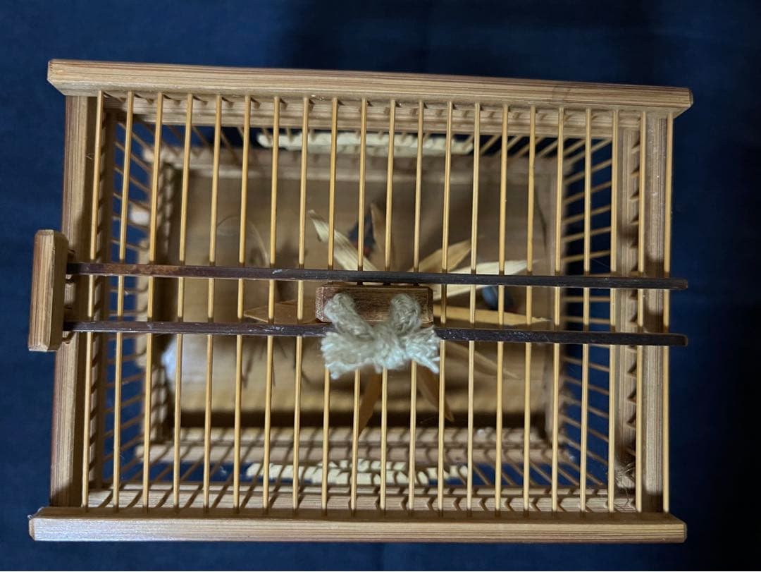 煎茶道具 千筋細工 虫籠 鈴虫置物 落款有り お値下げしました