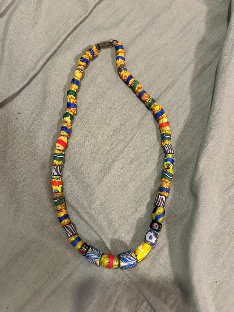 トンボ玉　アフリカ　ヴェネチア　アンティーク　ビンテージ　ビーズ　ネックレス とんぼ玉 アンティーク ヴェネチアンビーズ ミルフィオリ ネックレス