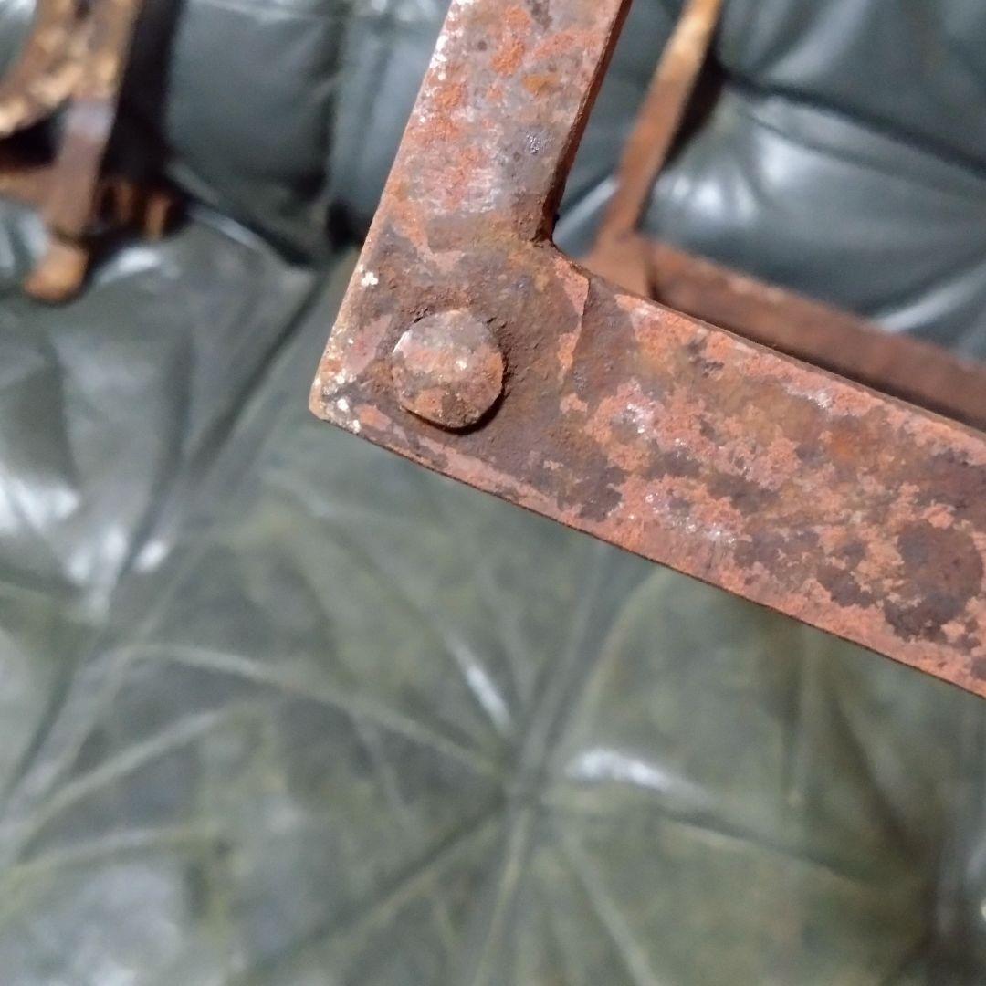 吉原型 五徳 【特大】 長火鉢用 レトロ 鉄