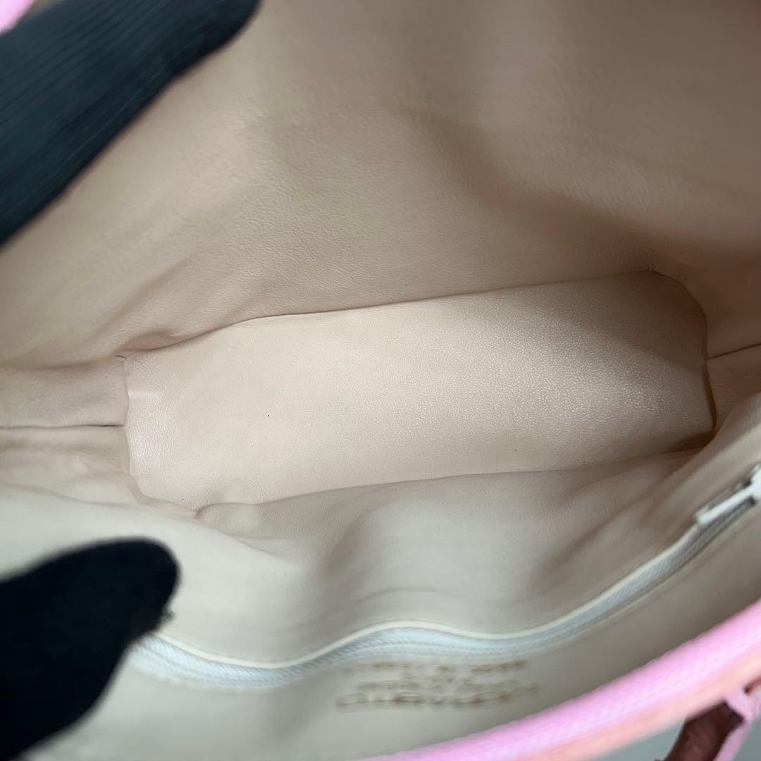 MORABITO　モラビト　オーストリッチ　ショルダーバッグ　2way　ピンク