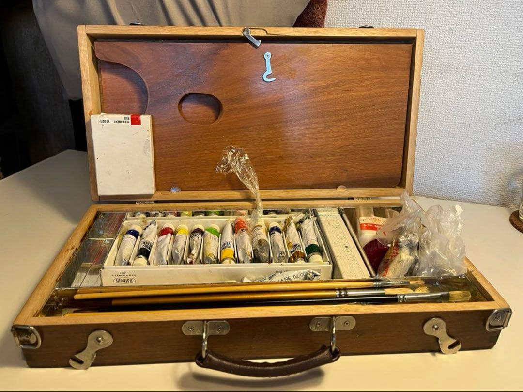 キャンパスケース 木製ケース 絵の具 ターナー色彩 ポスターカラー