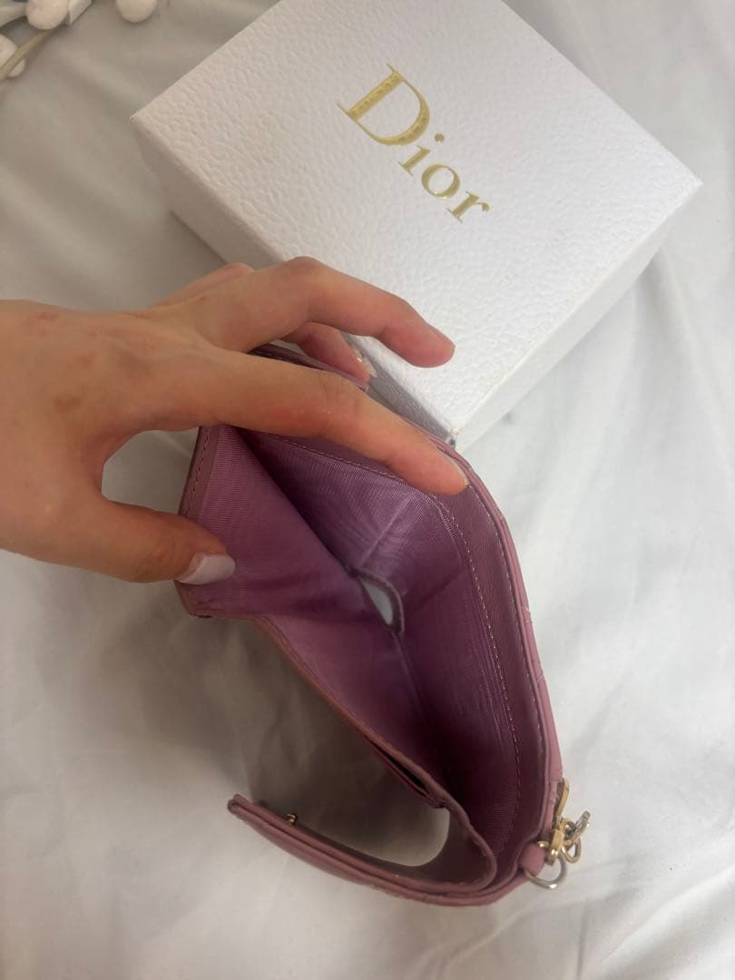 Dior ピンク エナメル ケース　ladydior