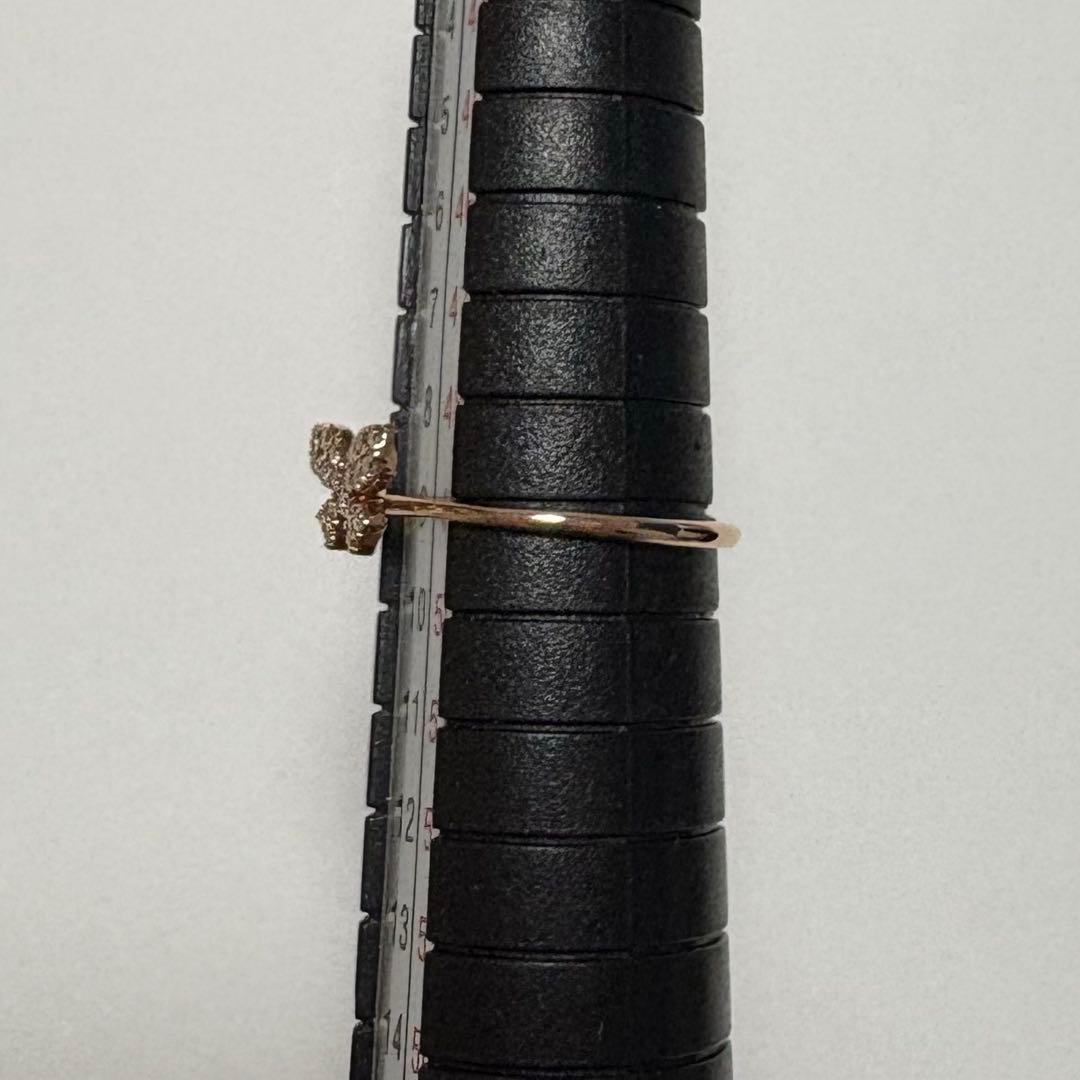 K10PG　ダイヤモンド　蝶々　リング　ピンクゴールド　リング