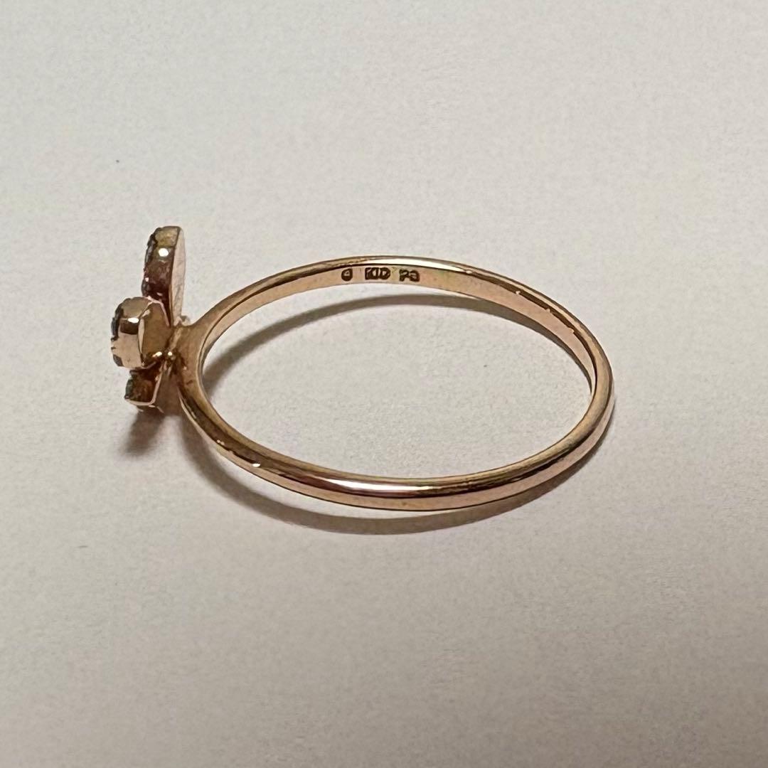 K10PG　ダイヤモンド　蝶々　リング　ピンクゴールド　リング