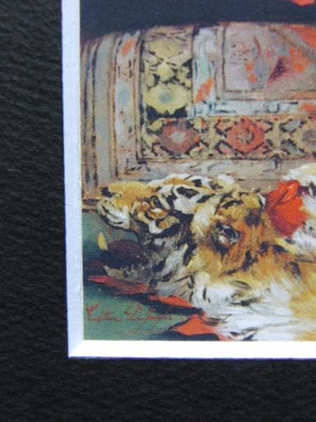 Gustave・L・Jonghe、Idle moments、希少な額装用画集より