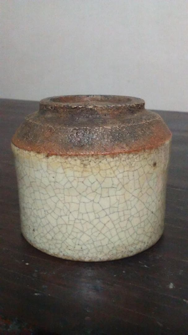 斑 唐津 筒盃 ぐい呑 無傷 保存箱付