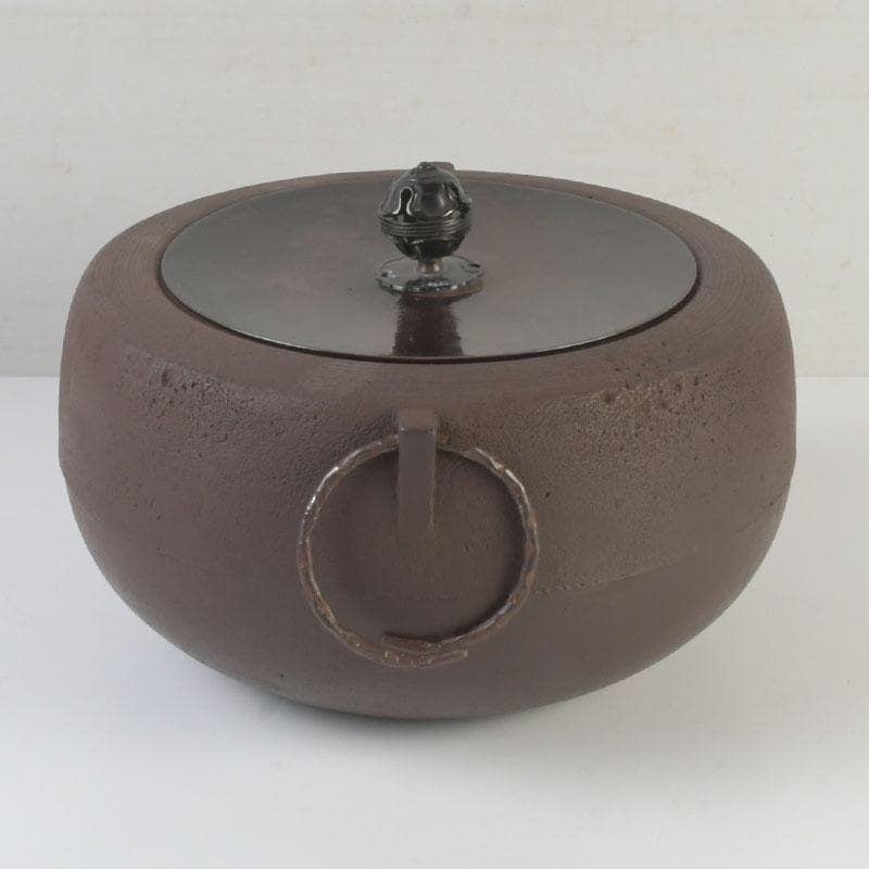 茶道具 釜師 畠春斎作 肩糸目 廣口釜 共布共箱 V 9865A - メルカリ