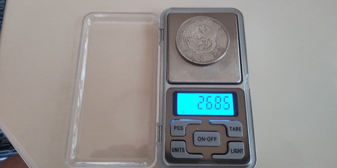 A012 明治23年 丸銀 銀貨 古銭