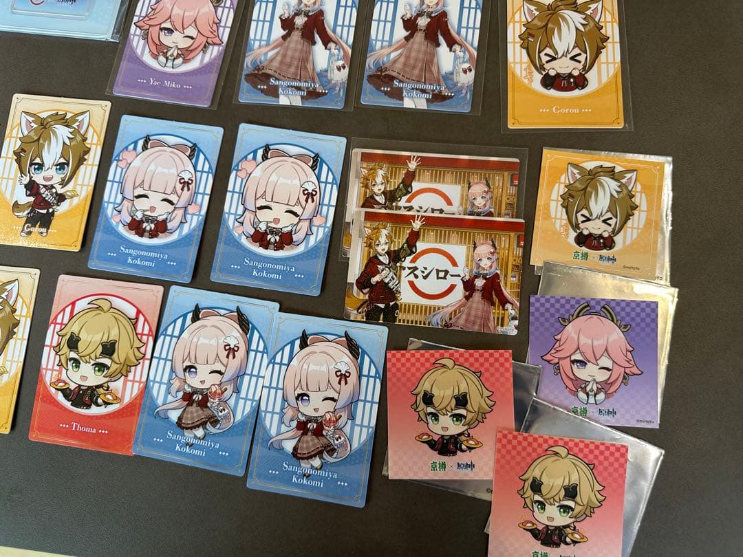 原神 スシロー 大量 コンプセット おまけ京樽ステッカー