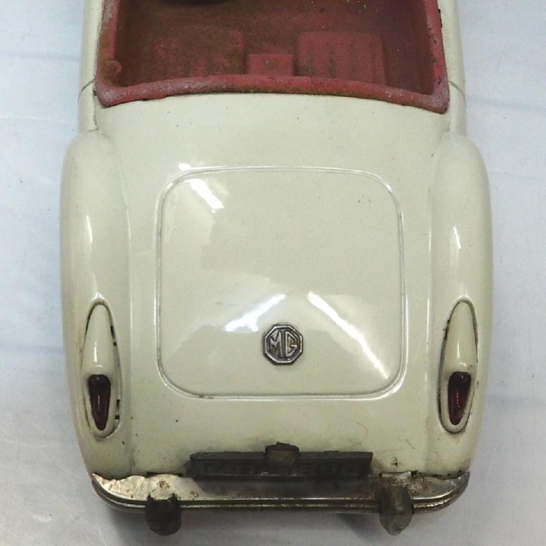 旭玩具【MG MGA 1600カブリオレ 白】ブリキ tin toy car箱無