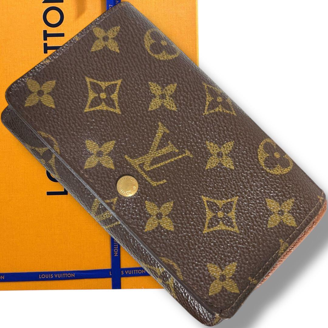 ルイヴィトン✨ 折り財布 ポルトモネビエ トレゾール モノグラム