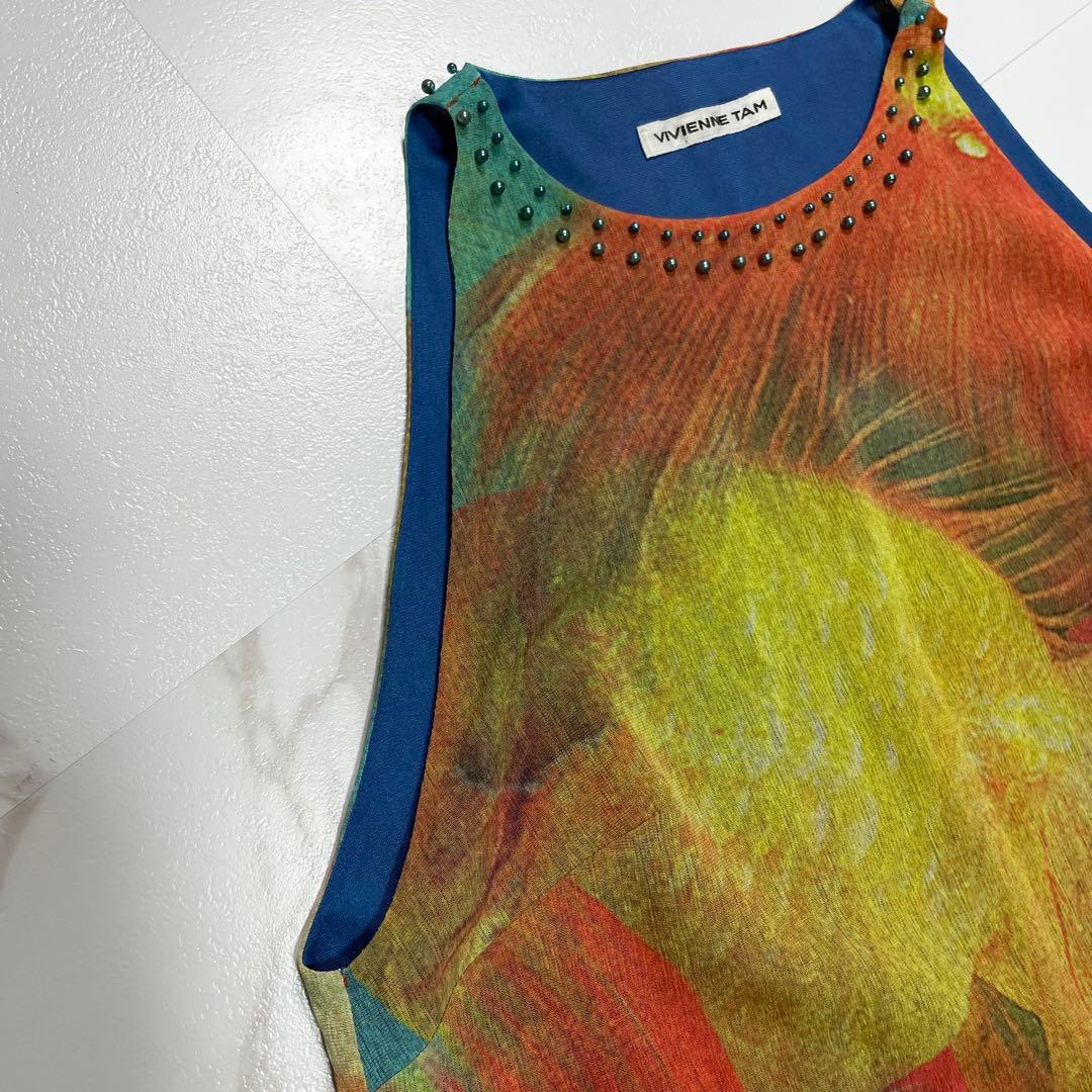 希少✨VIVIENNE TAM カットソー タンクトップ 豪華 総柄 金魚