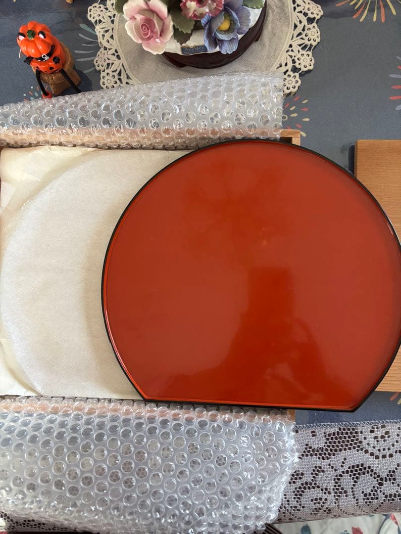 輪島塗　半月盆通常の