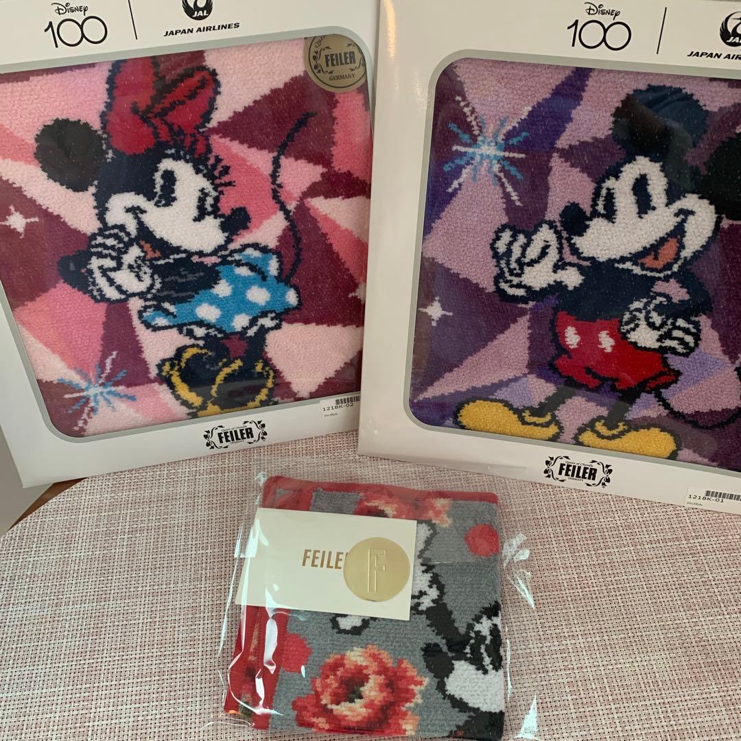 フェイラー　ミッキー&ミニーJAL他3点セット♪ フェイラー ミッキー&ミニーJAL他3点セット♪
