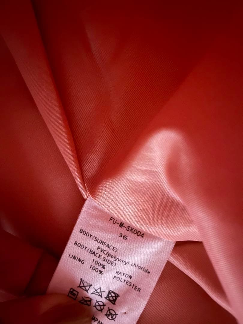 【FUMIKA_UCHIDA】pvc素材スカート