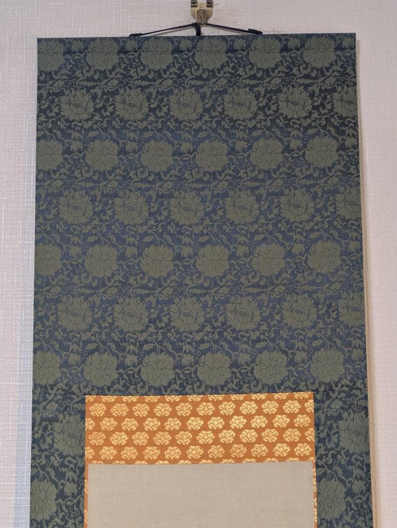 真作】【複製】掛軸 佐々木象堂 工芸画 白描観音 仏教美術 箱入 T186