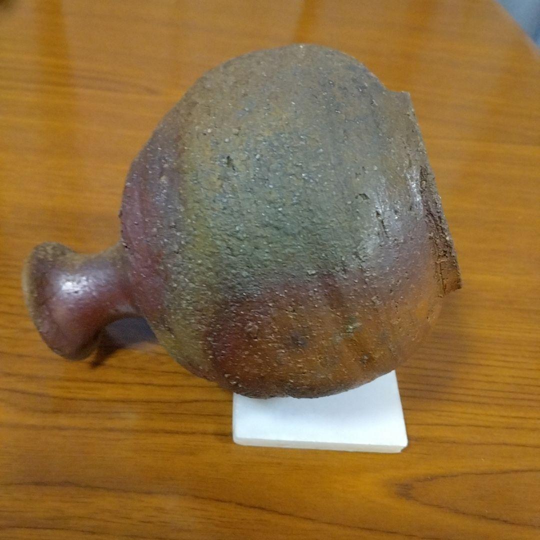 二代　井上　素三　作　常滑酒壷　徳利　明治　大正　名工