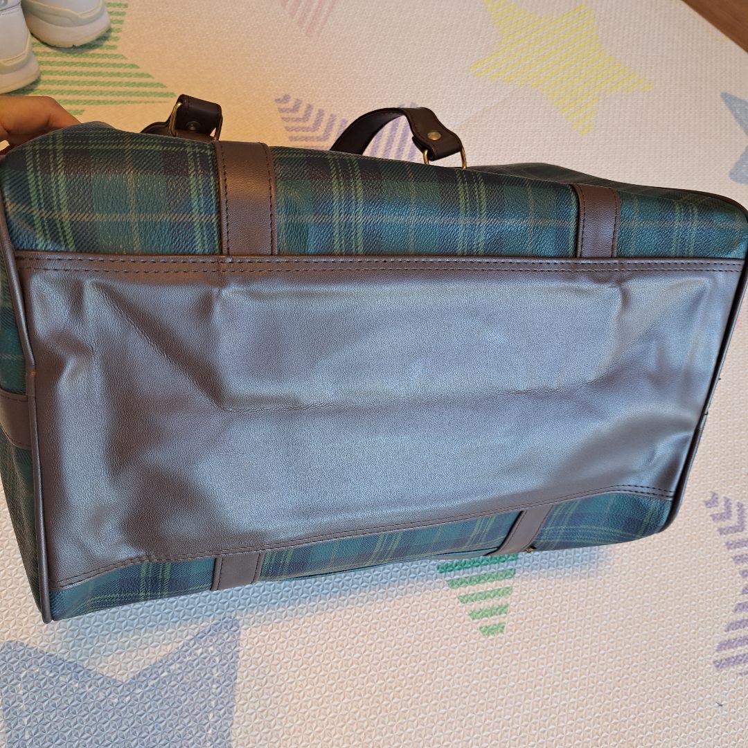 GREENWICH POLO CLUB ボストンバッグ タータンチェック柄 緑