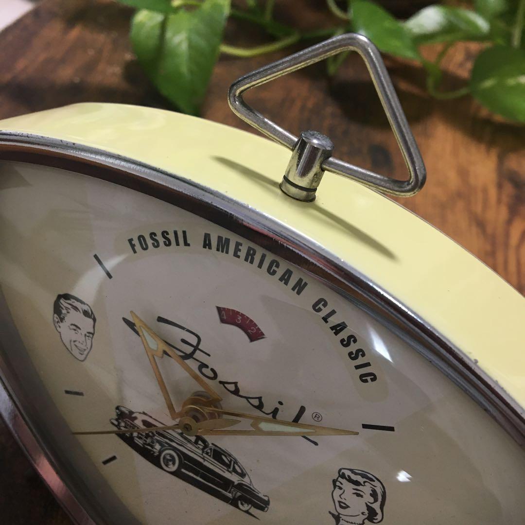 希少 FOSSIL AMERICAN CLASSIC 目覚まし時計