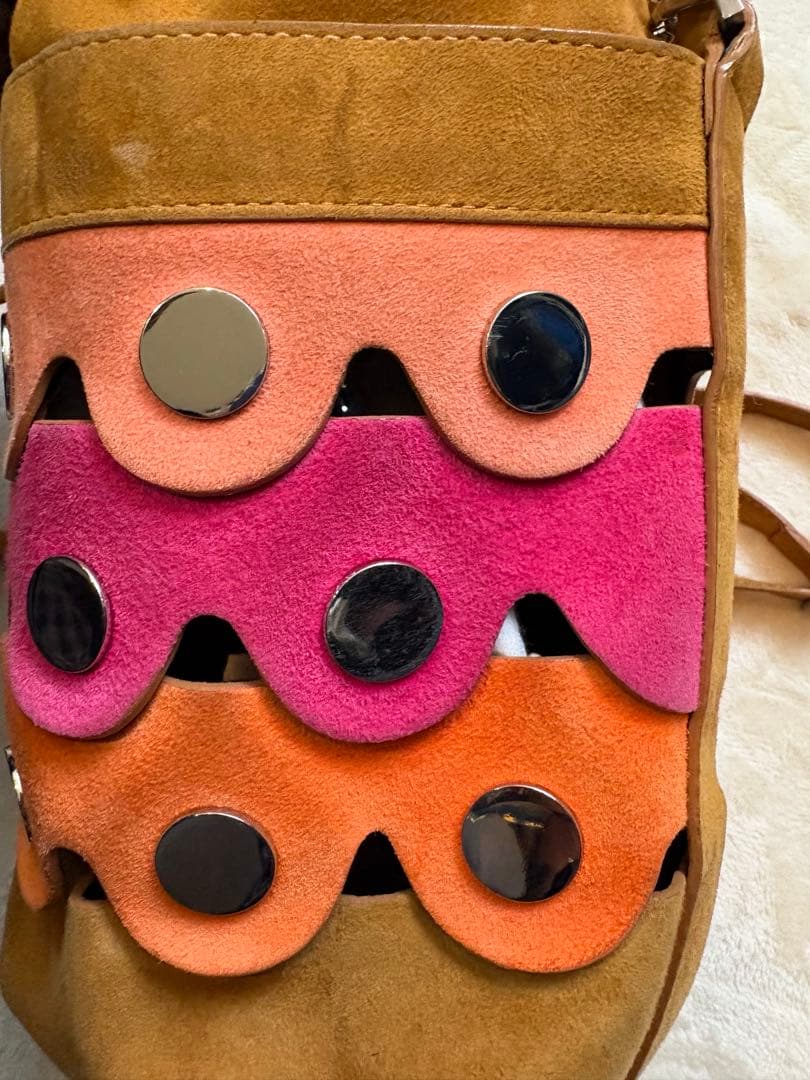 ピエールアルディPierre Hardyペニースエード 2way ハンドバッグ