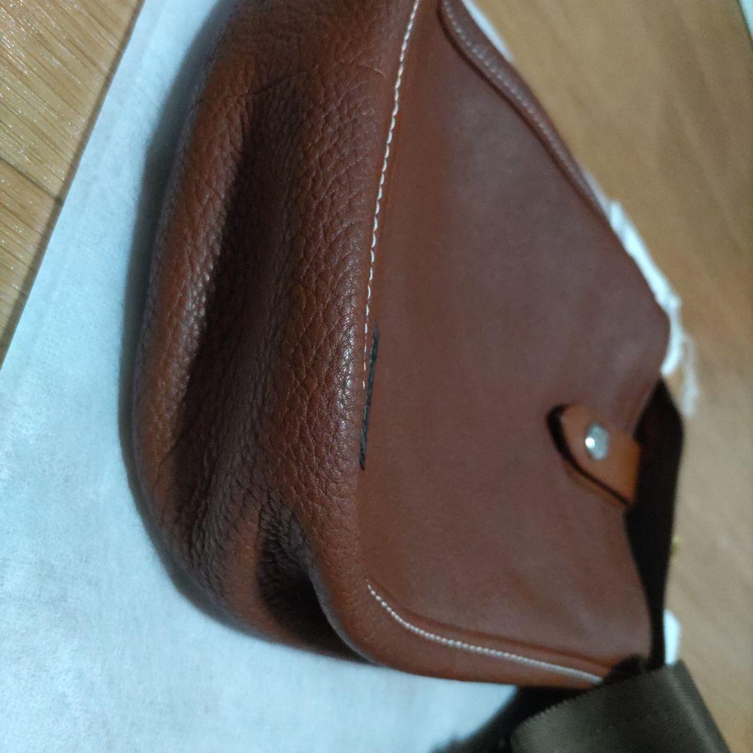 PORTER ブラウンレザー ショルダーバッグ