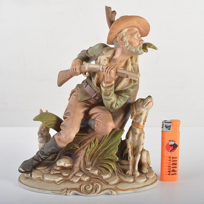 イタリア製　カポディモンテ　フィギュリン　陶人形　置物　V　R7065