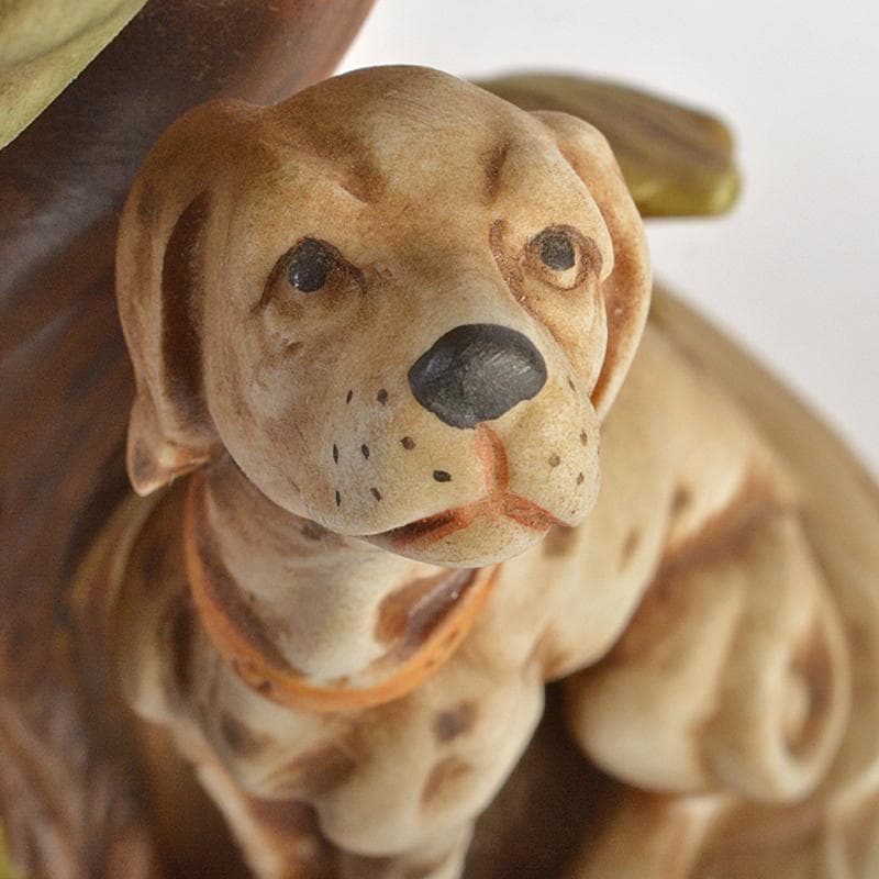 イタリア製　カポディモンテ　フィギュリン　陶人形　置物　V　R7065