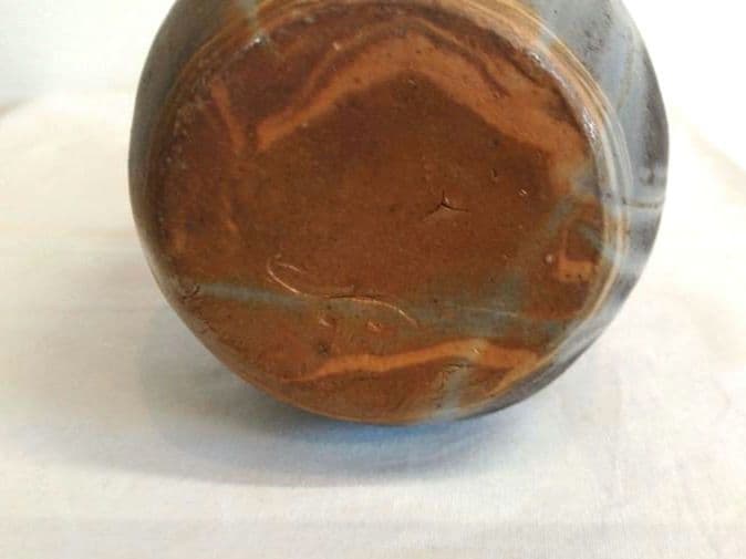 備前焼 若宮窯太田富夫（伝統工芸士）作 練り込み青備前 徳利とぐい呑