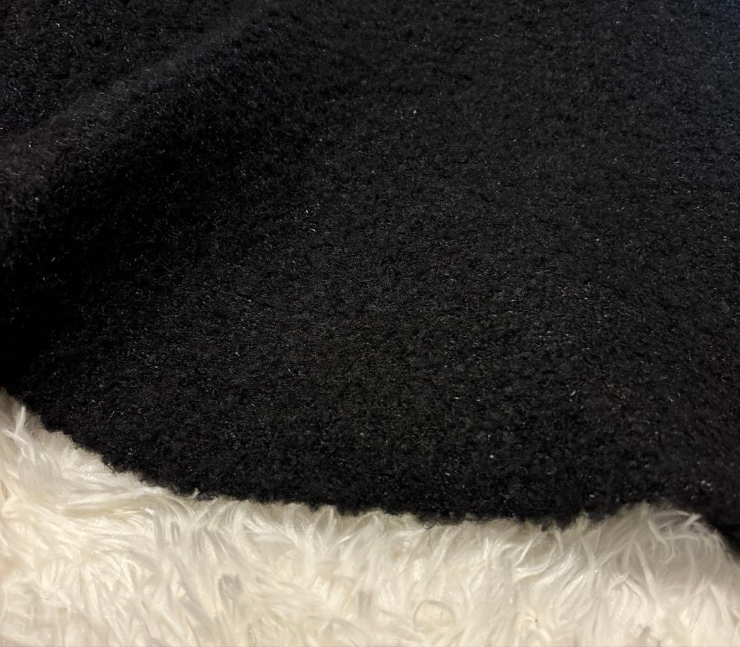 新品　MACHATTブークレニットスカートboucle knit skirt 黒