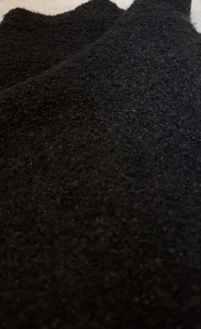 新品　MACHATTブークレニットスカートboucle knit skirt 黒