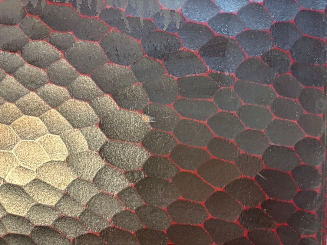 昭和レトロ 鎌倉彫り 竹彫刻の木製 小タンス 漆塗り 10段引き出し