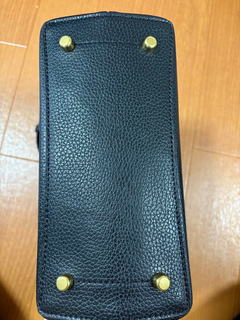 コーチ　coach 黒　レザーショルダーバッグ