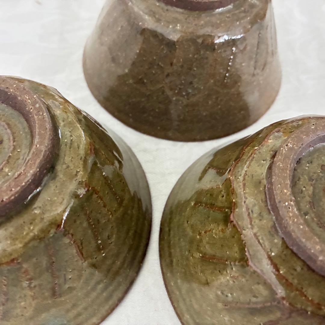 作家物 永見鴻人作 灰釉鉢 中鉢 5客セット 骨董品 桐箱入り