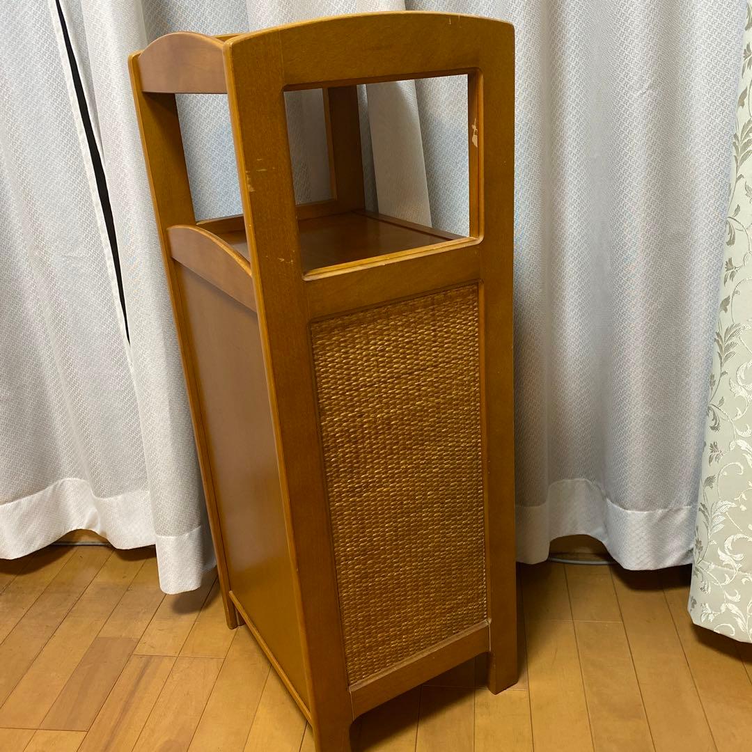 カリモク karimoku 木製サイドテーブル 天然木電話台・ファックス台