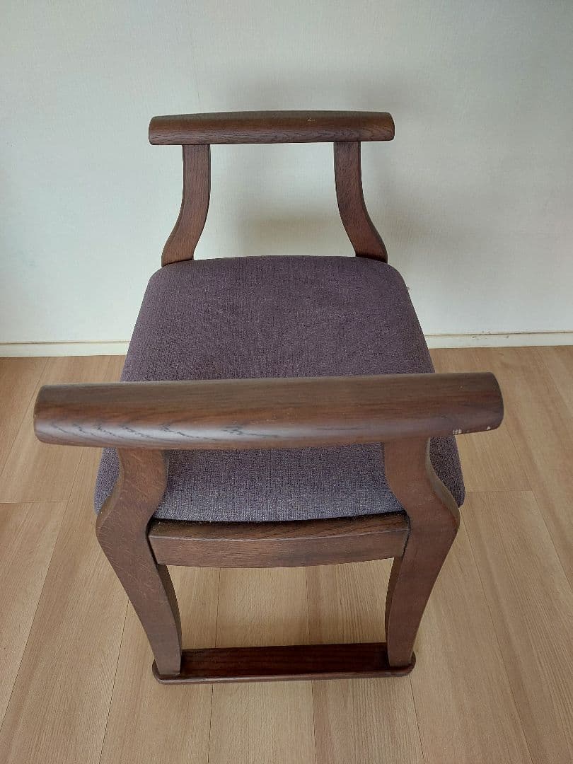 shirakawa スツール 木製 紫色