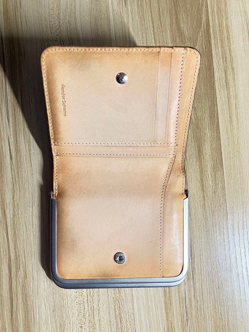 Hender Scheme hairy snap wallet black 美品