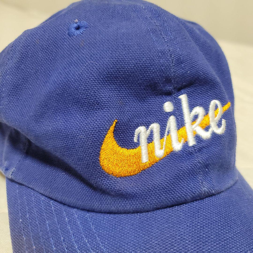 90s NIKE 筆記体ロゴ ベースボールキャップ - メルカリ