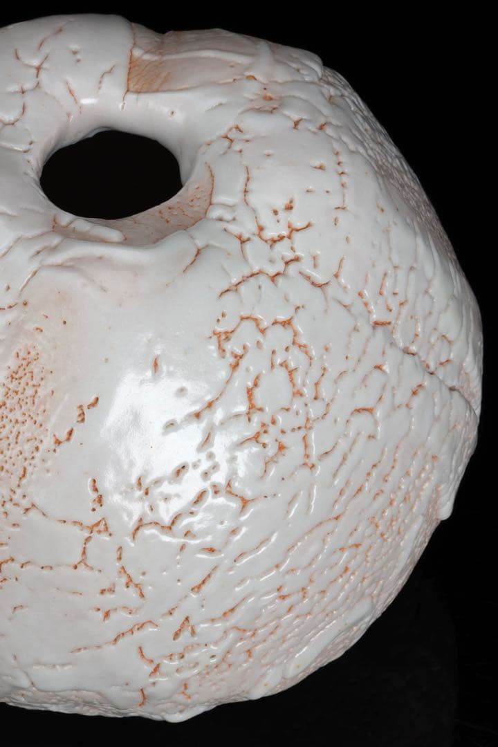 林正太郎 志野壺 共箱 栞付 高さ25㎝ 美濃焼 現代陶芸