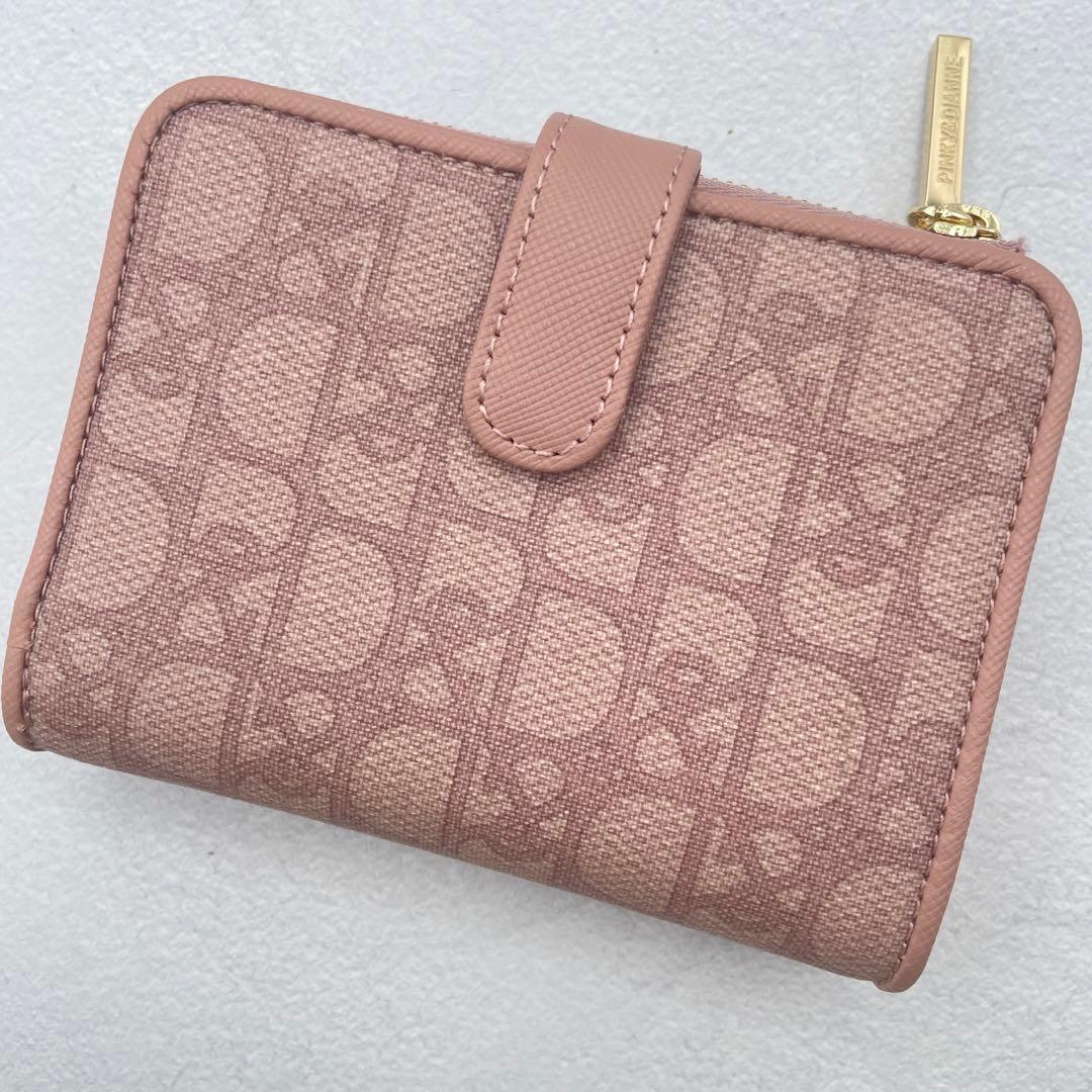 未使用級✨ ピンキー&ダイアン　パドロック　二つ折り財布　ピンク　L字ファスナー