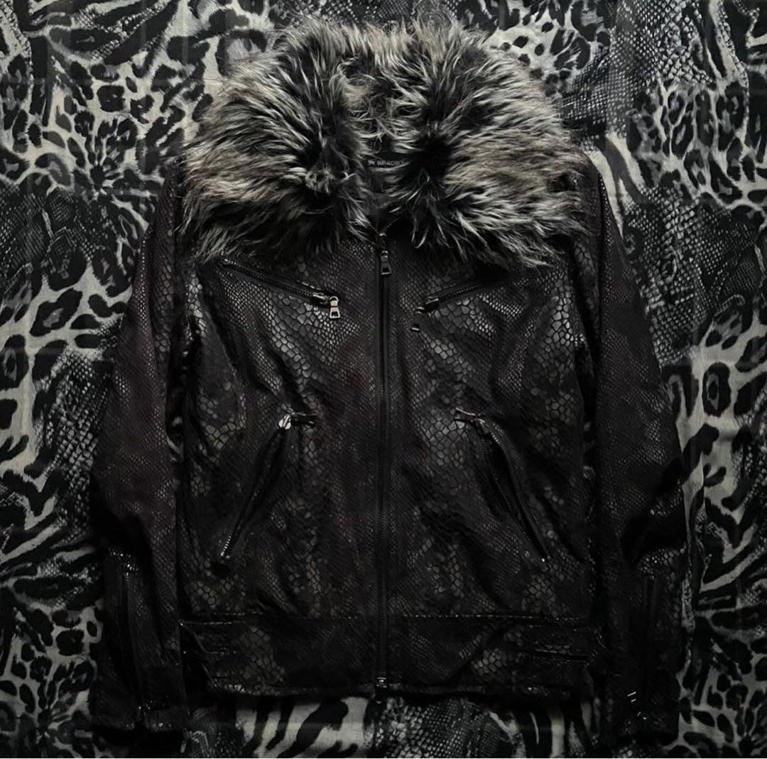 平成 お兄系 archive 蛇 ファー ジャケット Buffalobobs - メルカリ