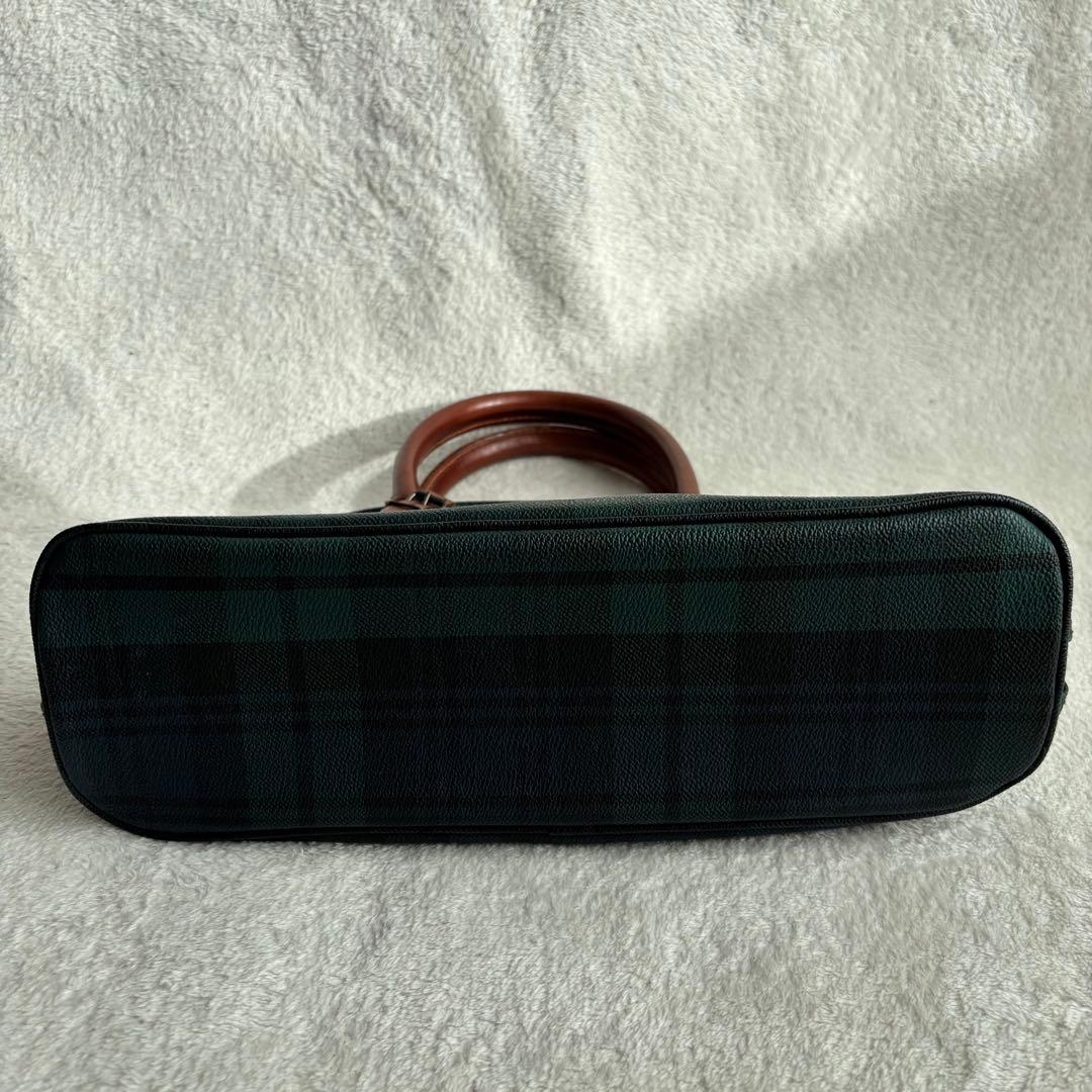 ✨️美品✨️ ポロラルフローレン ハンドバッグ PVCレザー ブラックウォッチ