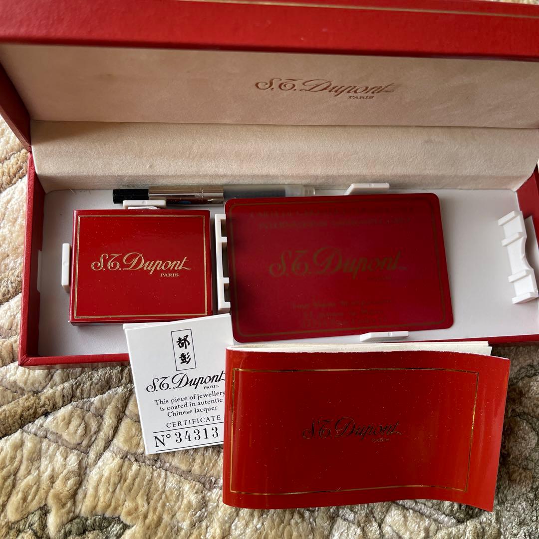 S.T.Dupont デュポン　万年筆　ボルドーカラー　Ｋ18 750