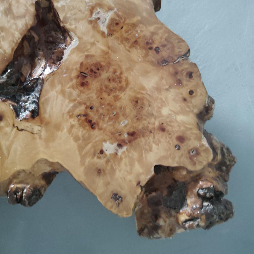 天然木一枚板 瘤台 花台 盆栽台 置き台 飾り台 こぶ 侘び寂び - メルカリ