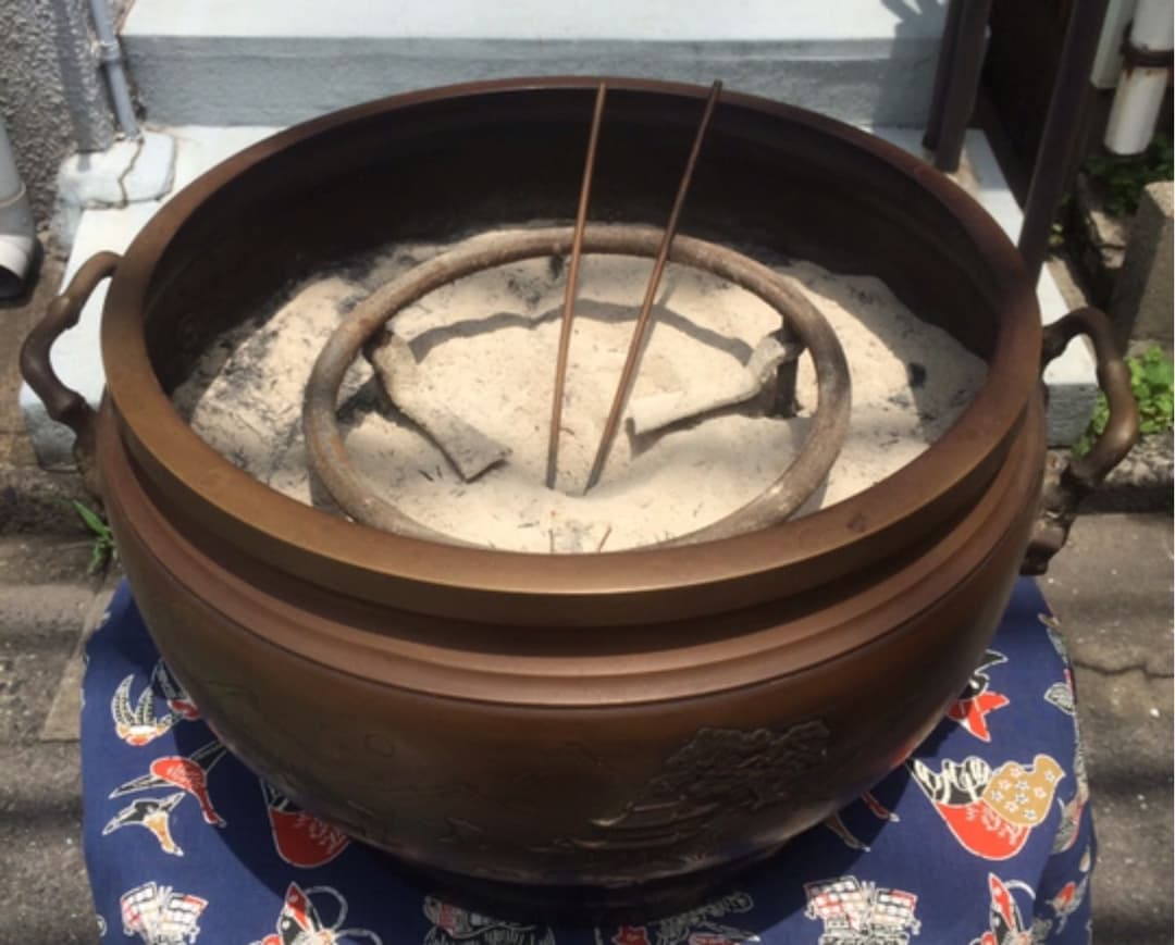 C3 茶道具・銅火鉢・火鉢・古銅・双耳 瓶掛・インテリア・アンティーク・古道具 C3 茶道具・銅火鉢・火鉢・古銅・双耳 瓶掛・インテリア・アンティーク