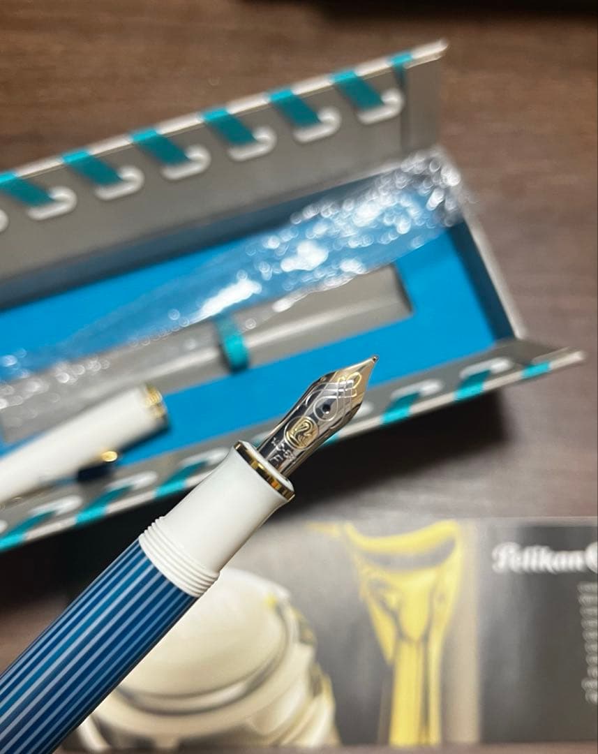 最終価格】極美品 ペリカン M600 ターコイズ 万年筆 F(細字) 限定