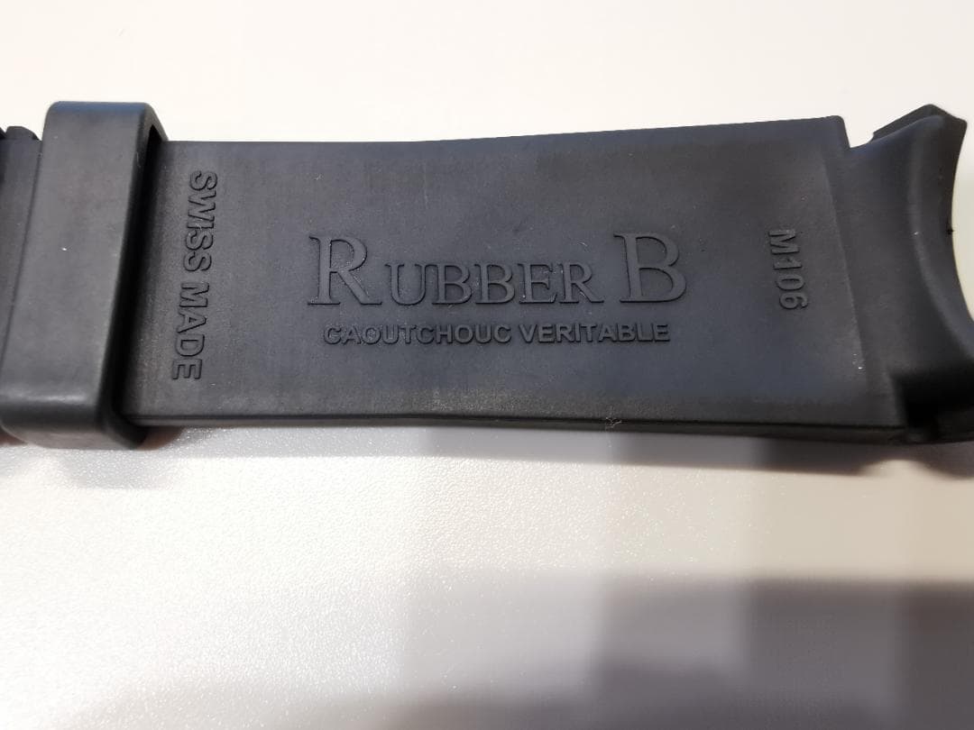 【RUBBER B】 ロレックス《 ROLEX 》サブマリーナ用ラバーベルト：黒