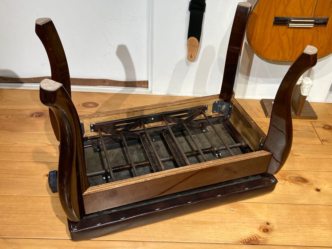 猫脚 ピアノ椅子 ピアノチェア 高さ調整 猫足 アンティーク調 ビンテージ風 ギ