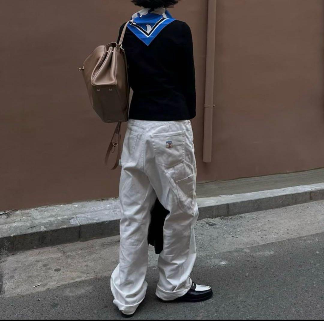 ok.soon×piccadilly コットンホワイトペインターパンツ 3